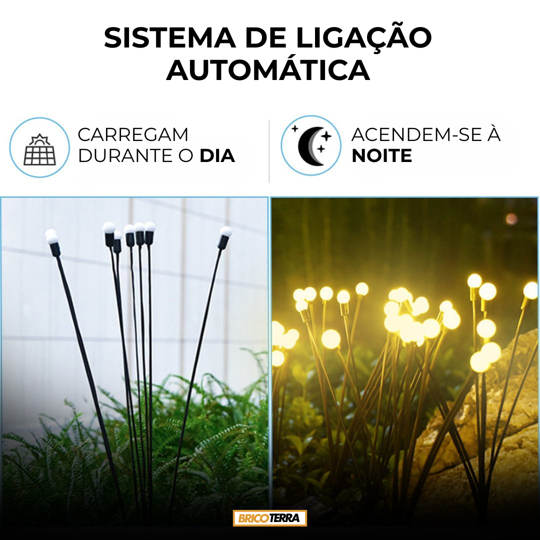 Luz solar efeito pirilampo
