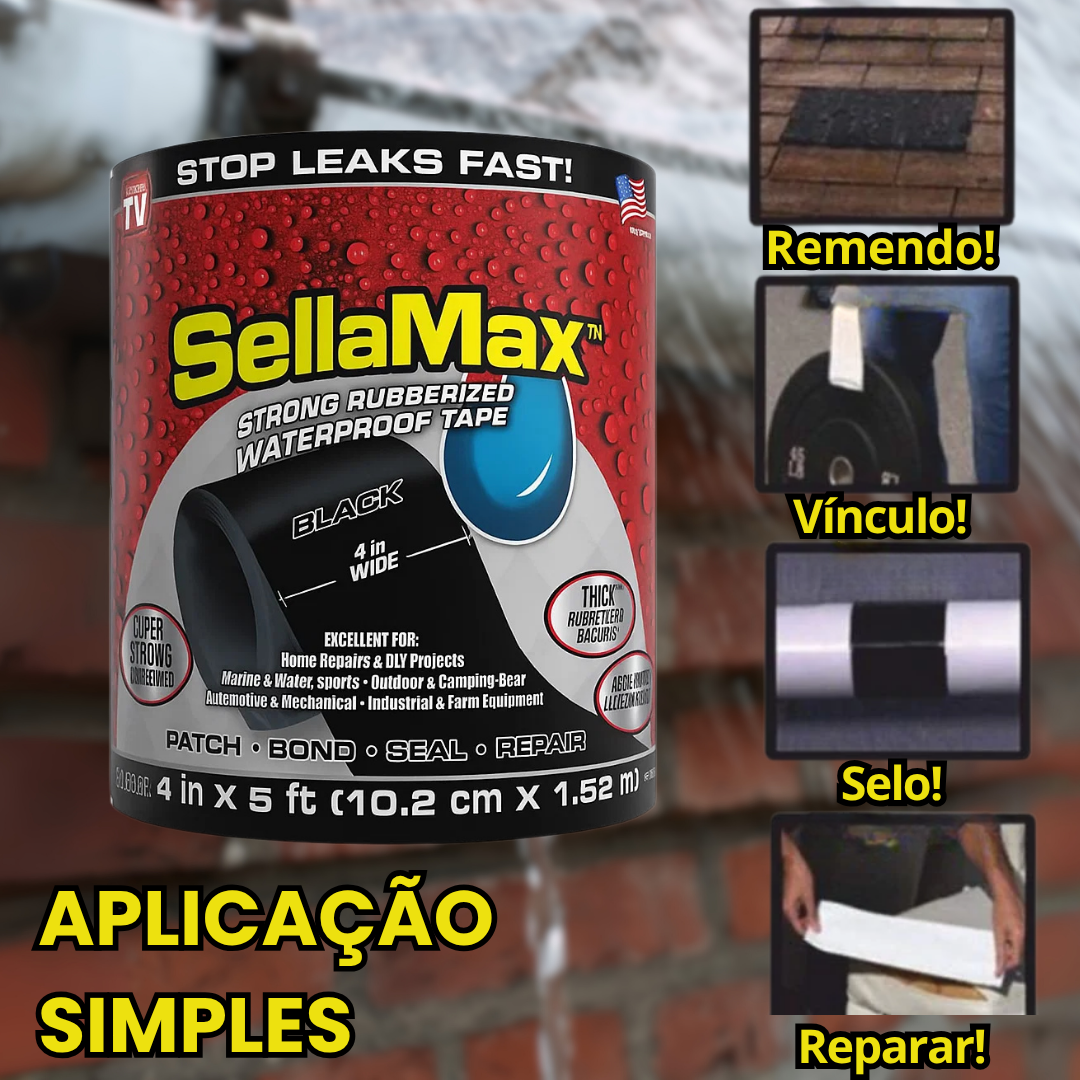 [2X1] SellaMax™ - Fita de vedação de fissuras e fugas