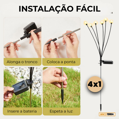 Luz solar efeito pirilampo