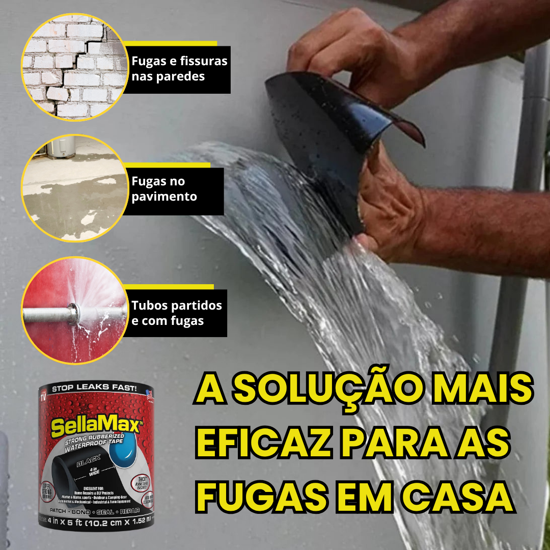 [2X1] SellaMax™ - Fita de vedação de fissuras e fugas