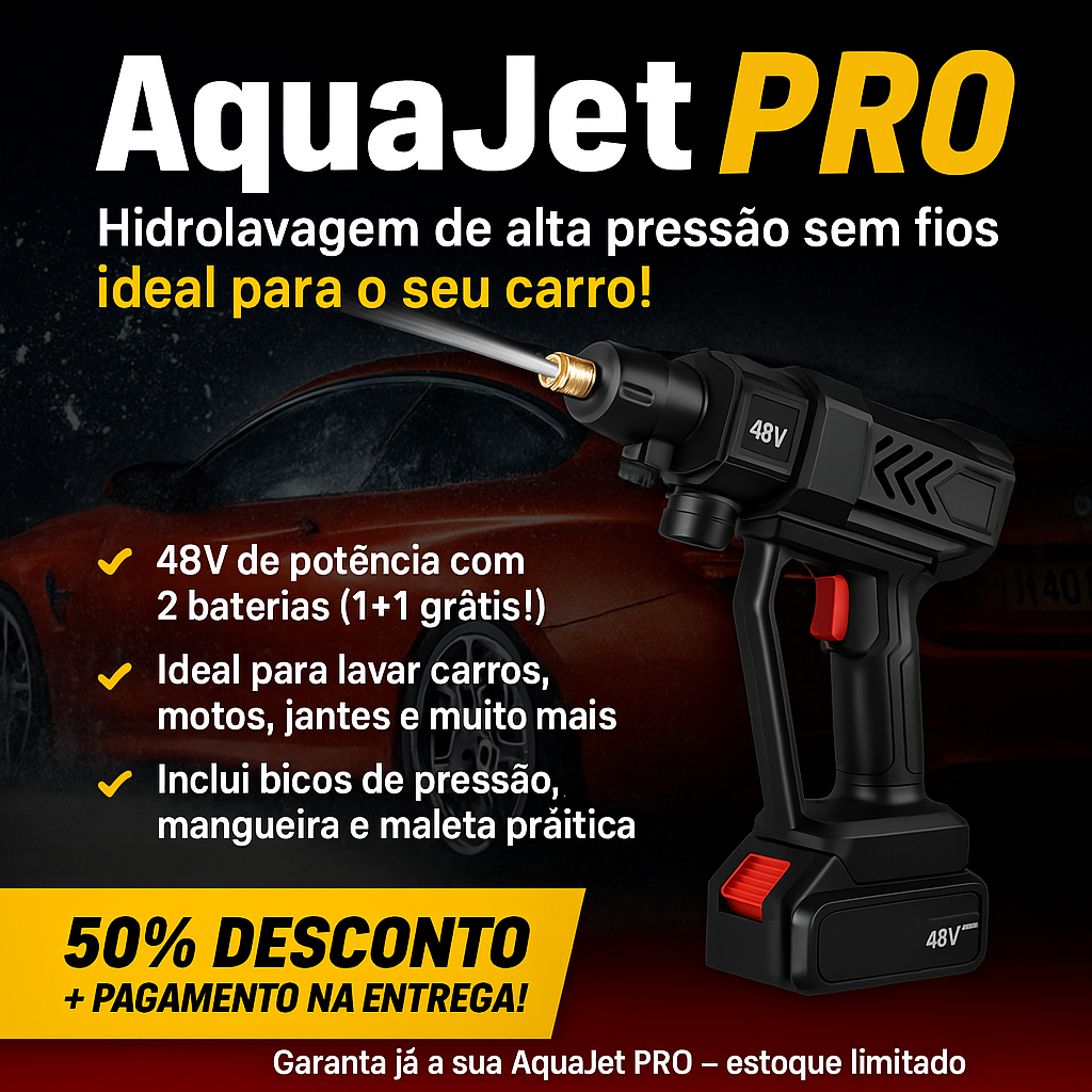 AquaJet Pro – Pistola portátil de alta pressão